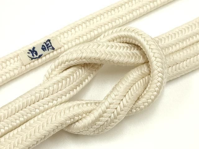 平和屋着物● 上 有職組紐道明 帯締め 冠組 練色 宮内庁御用 国立博物館御用 東京芸術大学御用 AABA9973ay