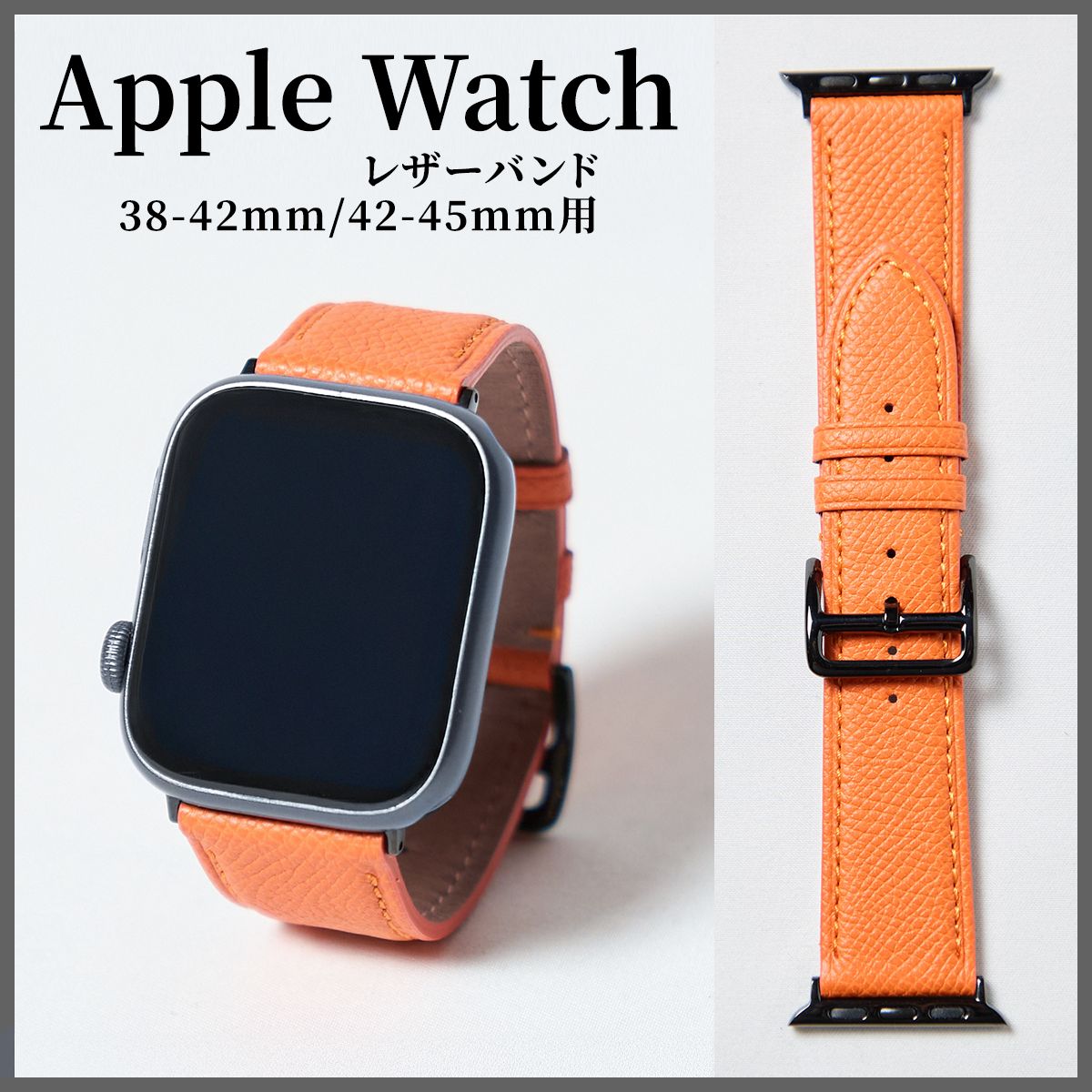 Apple Watch アップルウォッチ バンド マネッタディメーラ 38-42mm用 42-45mm用 ワープロラックス レザー