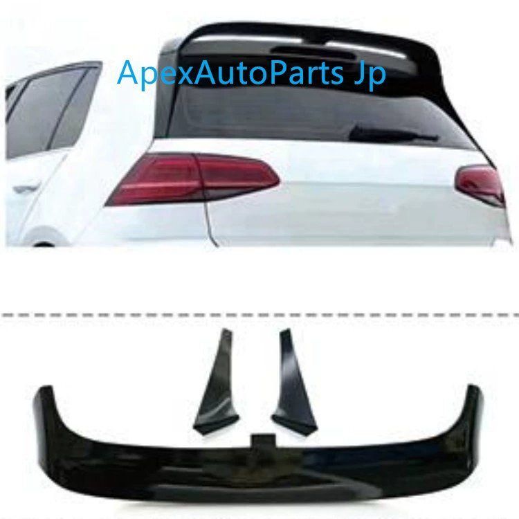 フォルクスワーゲンゴルフ7 7.5 14-20年式 CSリアスポイラー 取り付け穴のダウンスポイラー トップスポイラー