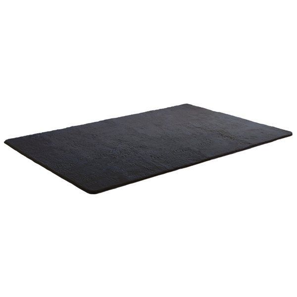 ふわふわシャギーラグ 約200×300cm XLサイズ ブラック 代引不可