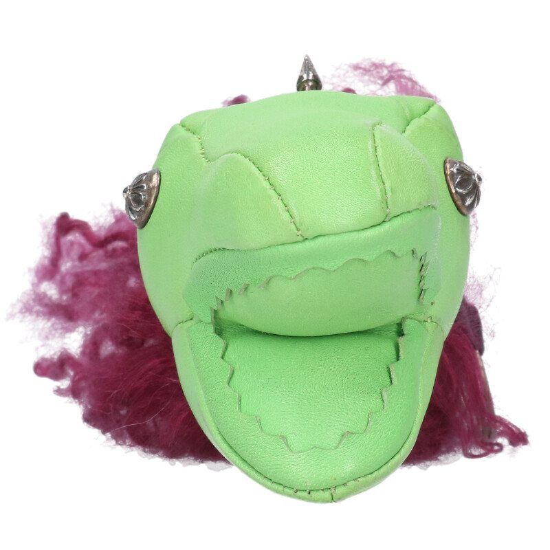 クロムハーツ DINO LTHR/ダイナソー クロスボールボタンレザー  