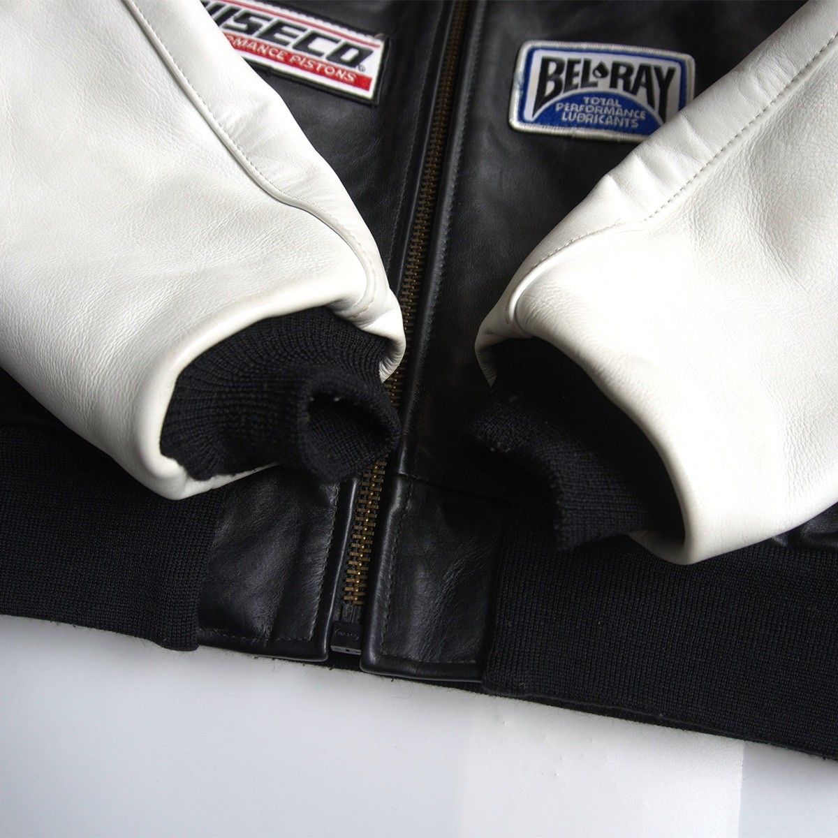 美品/ビッグサイズ】 VANSON 【TJP オールレザー スタジャン】42 