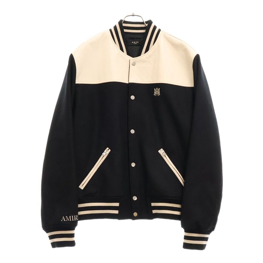 AMIRI アミリ 24AW MA QUAD BOMBER JACKET エムエークワッド ボンバージャケット ブラック|ホワイト SRAMOUVY1011SMRWLB3