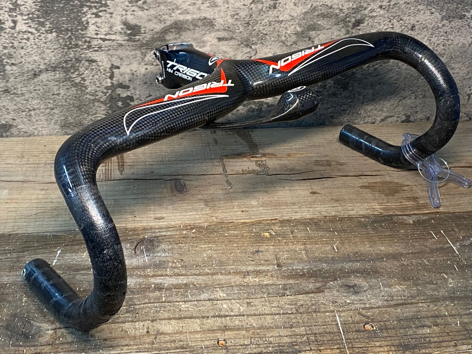 IP174 トライゴン TRIGON HM CARBON カーボン ドロップハンドル ステム一体型 エンド外-外440mm 110mm OS