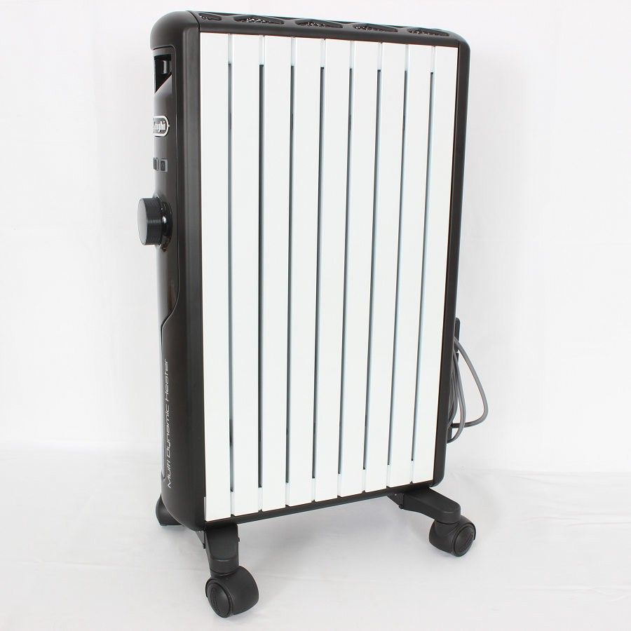 デロンギ マルチダイナミックヒーター MDHS12-BK ピュアホワイト マットブラック ゼロ風暖房 本体