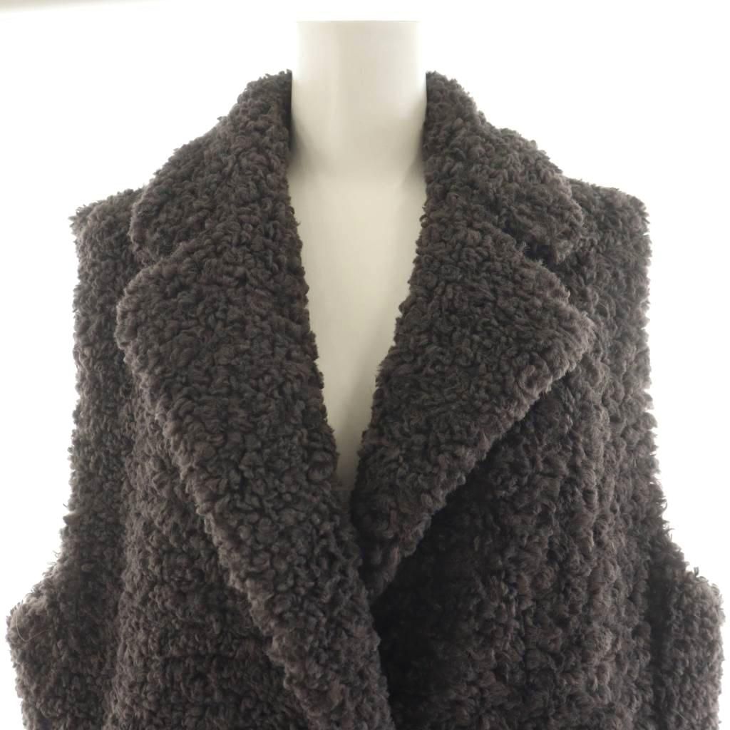 今期完売　プードルボア テイラードベスト　スリードッツ Poodle boa tailored vest｜スリードッツ オフィシャル