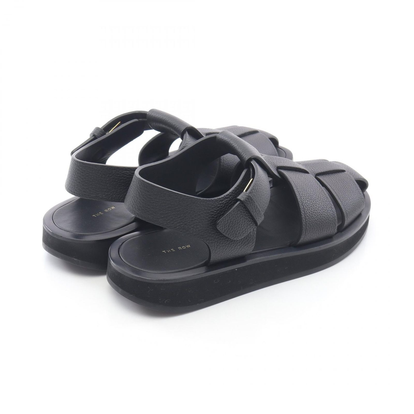 ザ ロウ THE ROW サンダル Fisherman Sandal ブラック レザー
