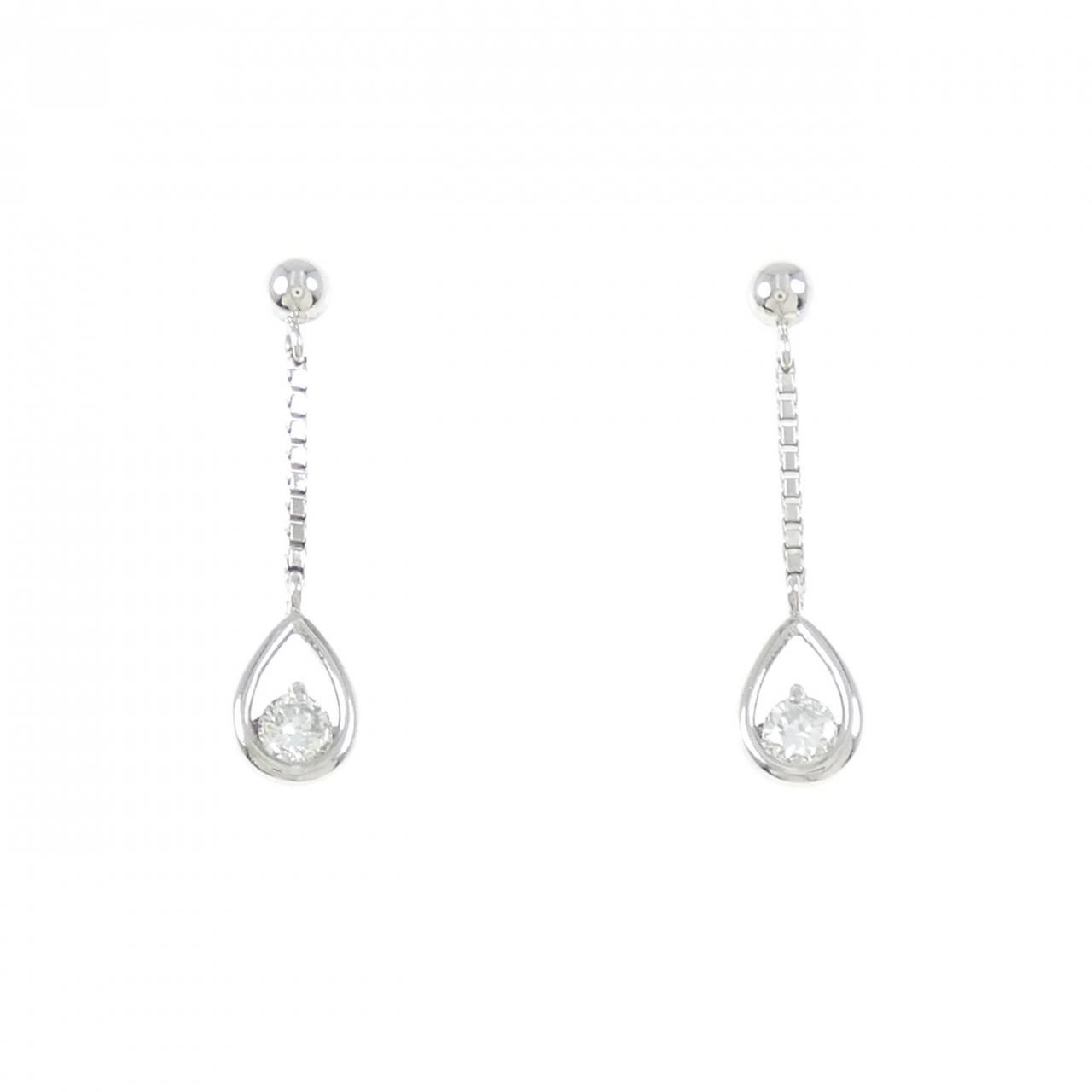 Pt850.Pt900ダイヤモンドピアス PT850/PT900 ダイヤモンド ピアス 0.22CT - メルカリ