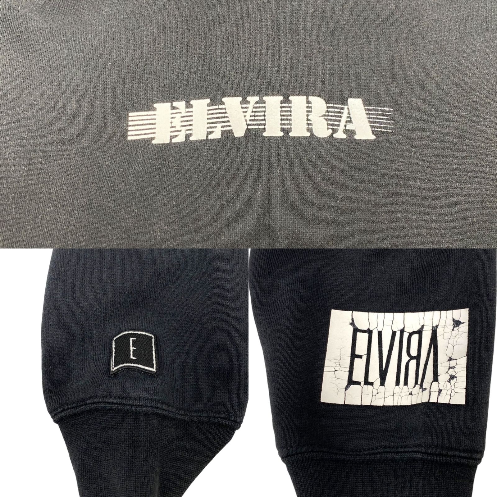 ELVIRA (エルヴィラ) プルパーカー フーディー 長袖 2017SS M ブラック 