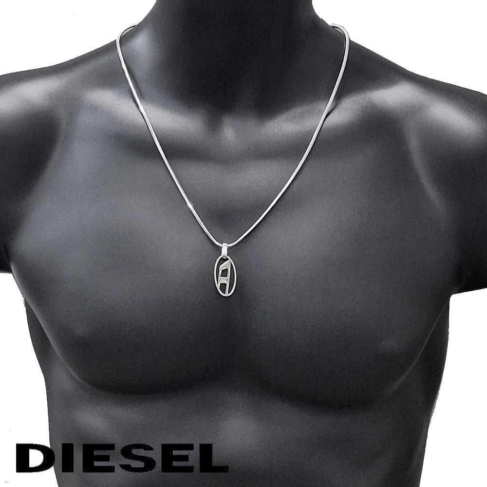 Diesel DX1342040ネックレス DIESEL ディーゼル ネックレス ブランド シルバー Dロゴ