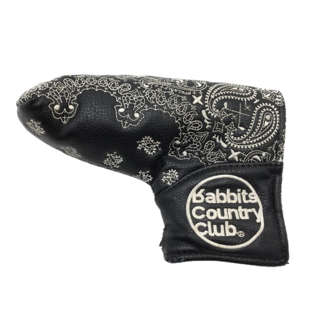 エフアールツー パターカバー 黒×白 刺しゅう ピン型ゴルフ FR2 GOLF