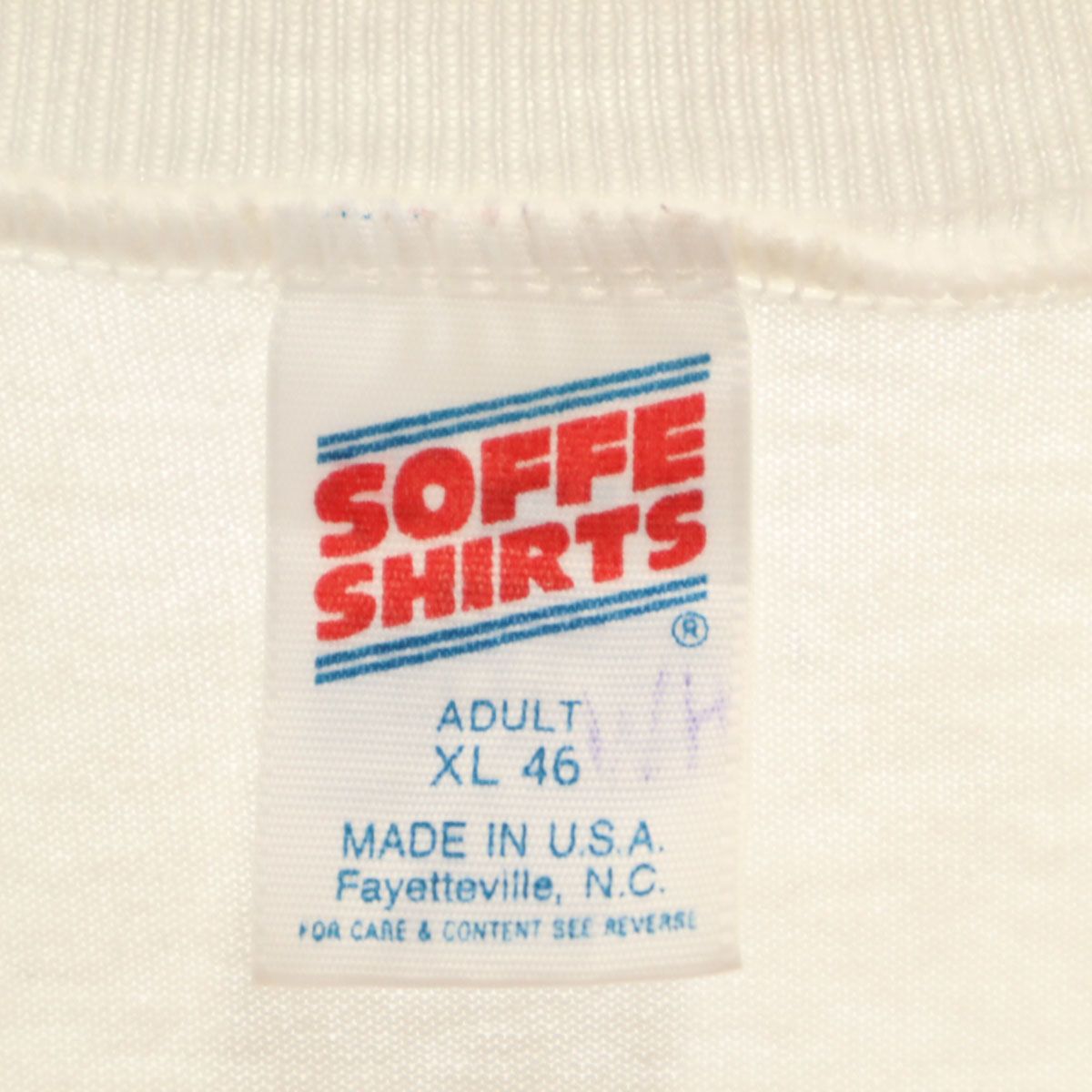 SOFFE ソフィー 90s USA製 オールド 半袖 Tシャツ XL ホワイト 
