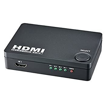 【中古】「未使用品」HDMIセレクター 4ポート 黒 [品番]05-0577 AV-S04S-K