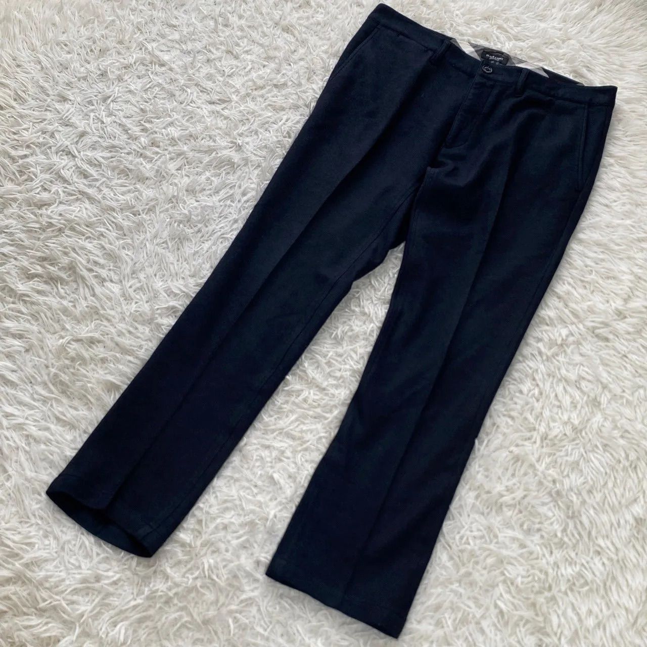 BLACK LABEL カジュアルパンツ ネイビー 85 タック入り