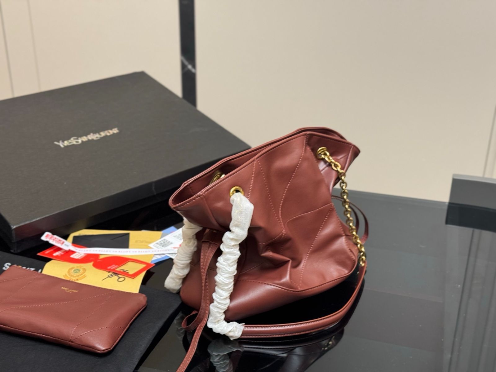 今日特価】YSL サンローラン バッグ（29×27cm）-MM輸入 - メルカリ