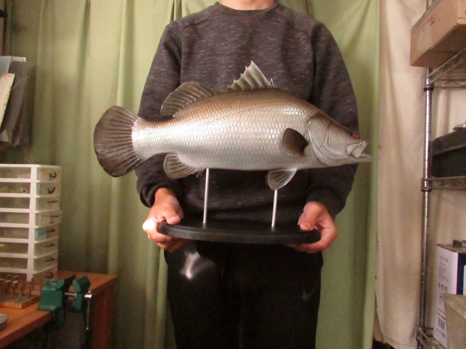 ハンドメイド DIY ５０ｃｍアカメ 怪魚釣り フィギュア 魚模型