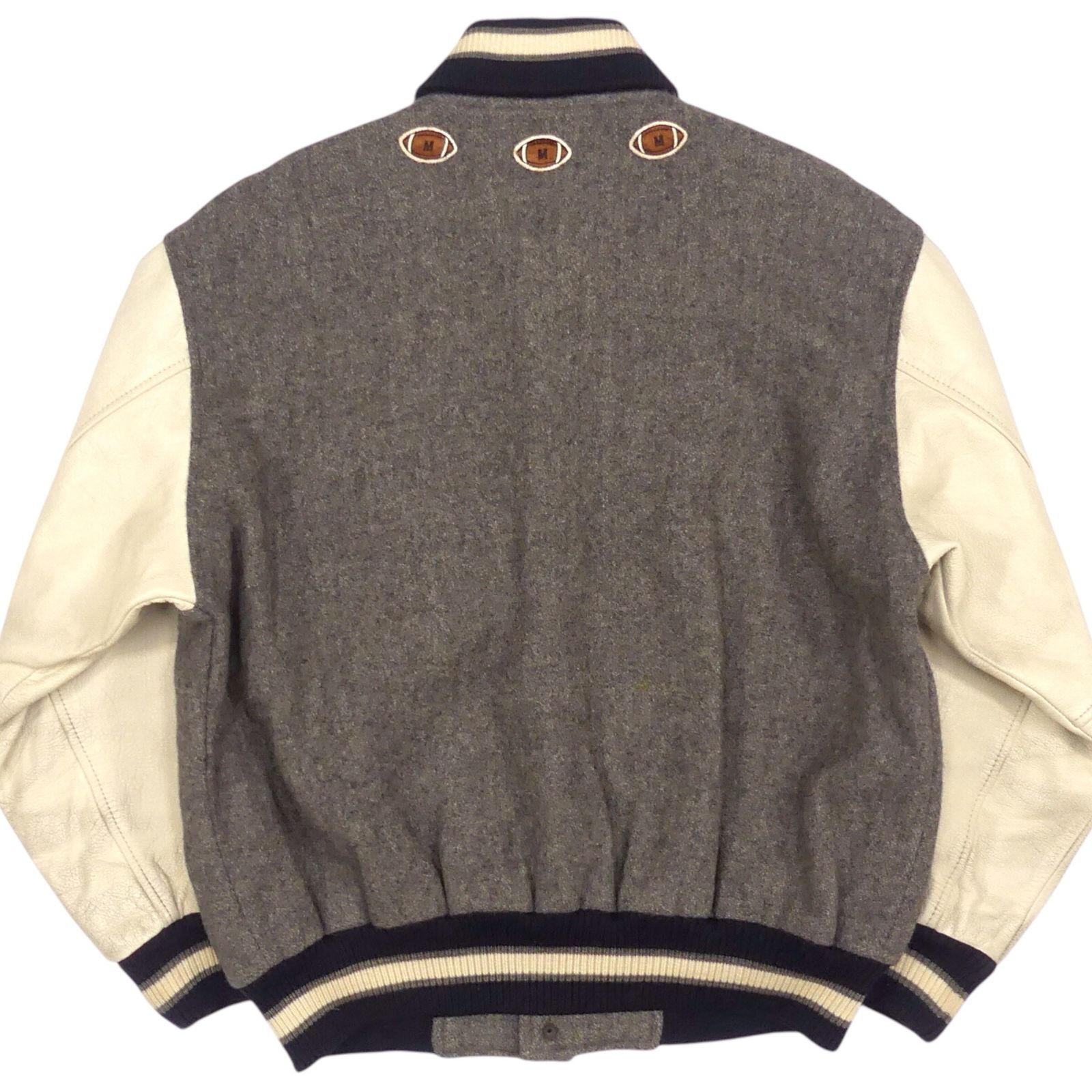 McGREGOR スタジャン　レザージャケット　古着　ブルゾン　長袖　L MCGREGOR マクレガー スタジャン 古着 レザー ブルゾン
