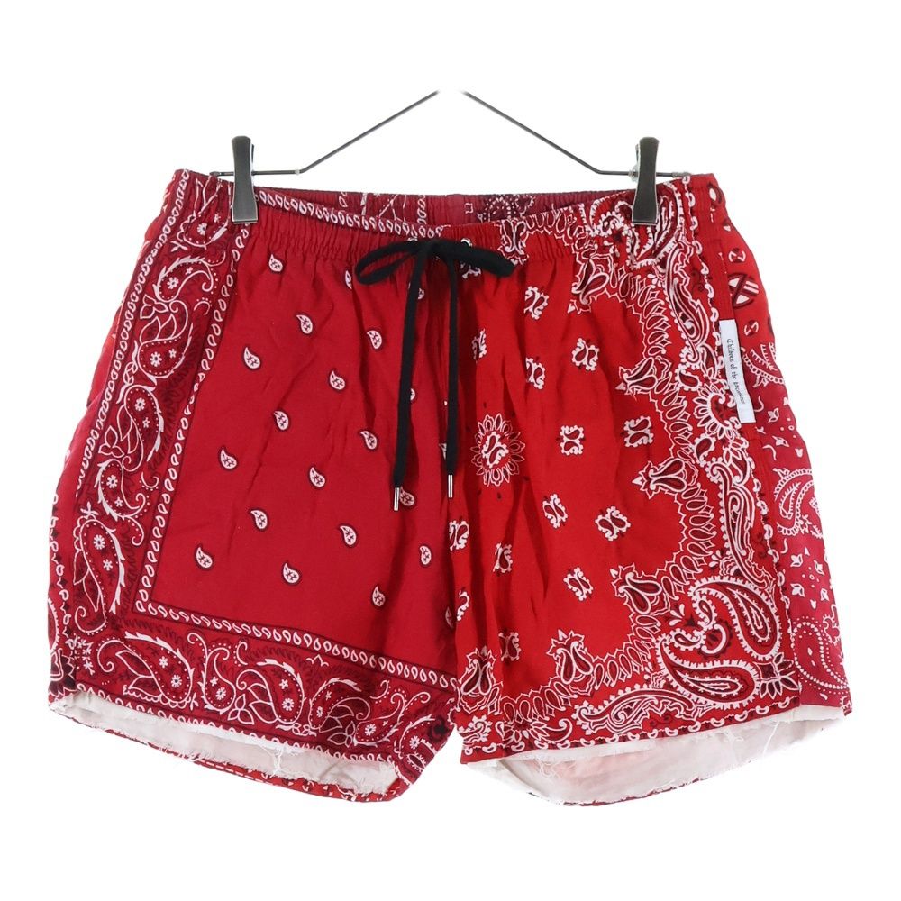 Children of the discordance チルドレンオブザディスコーダンス VINTAGE BANDANA PATCH SHORT PANTS ヴィンテージ バンダナショーツ ハーフパンツ レッド COTDPT-328B
