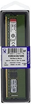 【中古】キングストン KSM24ED8/16ME 16GB DDR4 2400MHz ECC CL17 2Rx8 1.2V Unbuffered DIMM チップ固定 Micron E
