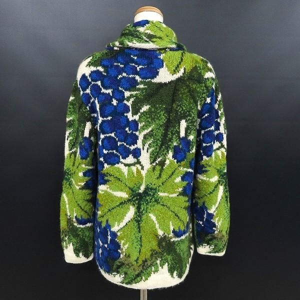 ロイヤルアルパカ ジャケット wnc ロイヤルアルパカ ROYAL ALPACA ジャケット ニット M 緑系