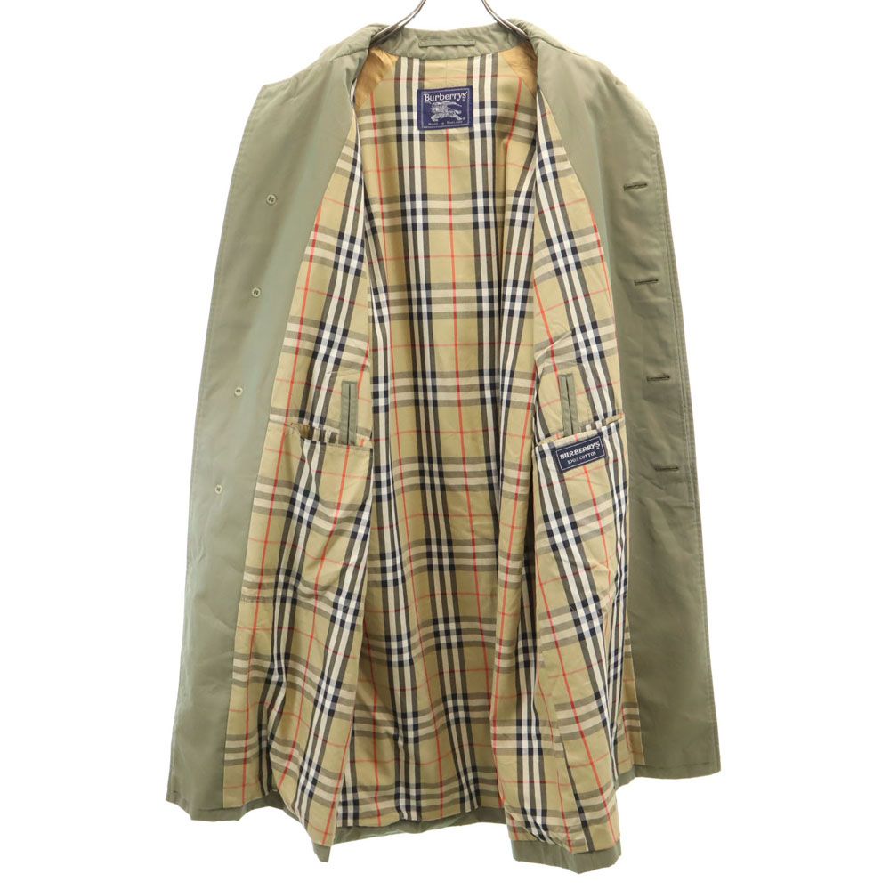 バーバリーズ 80s 90s 英国製 オールド ステンカラーコート オリーブ系