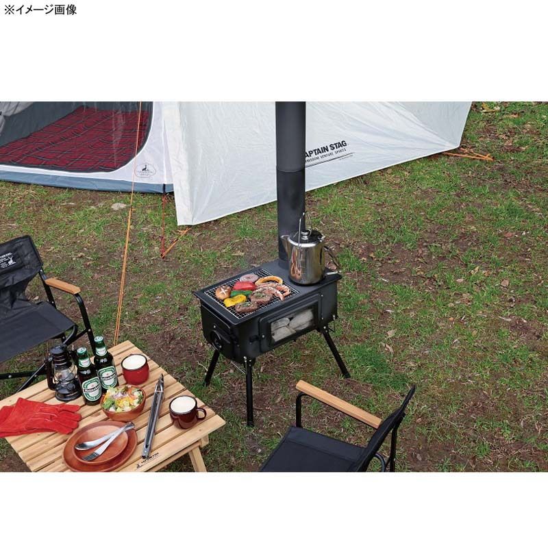 KAMADO 煙突ガラス窓付角型ストーブ