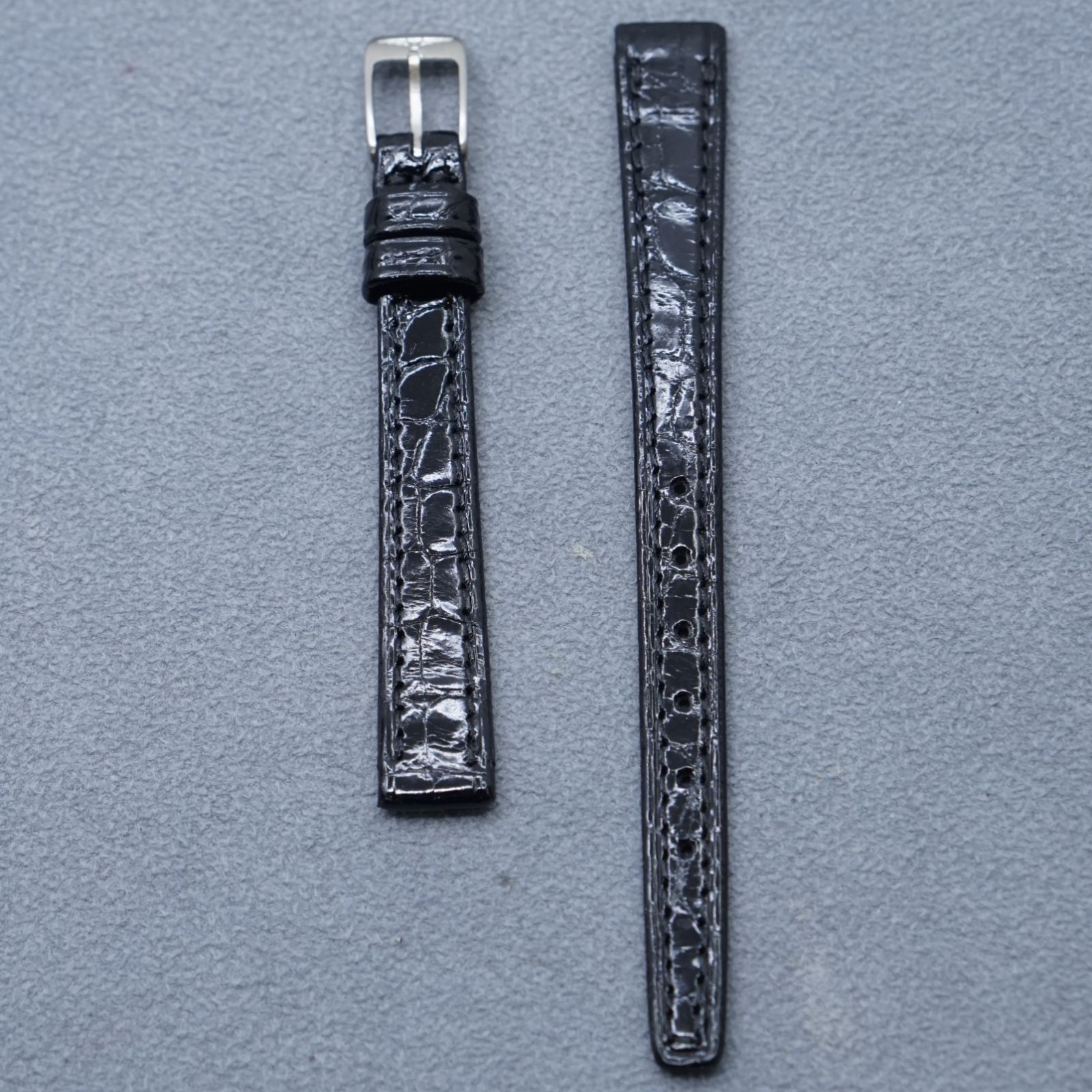 ロンジン LONGINES 純正 ワニ 10mm ブラック 時計バンド 時計ベルト 