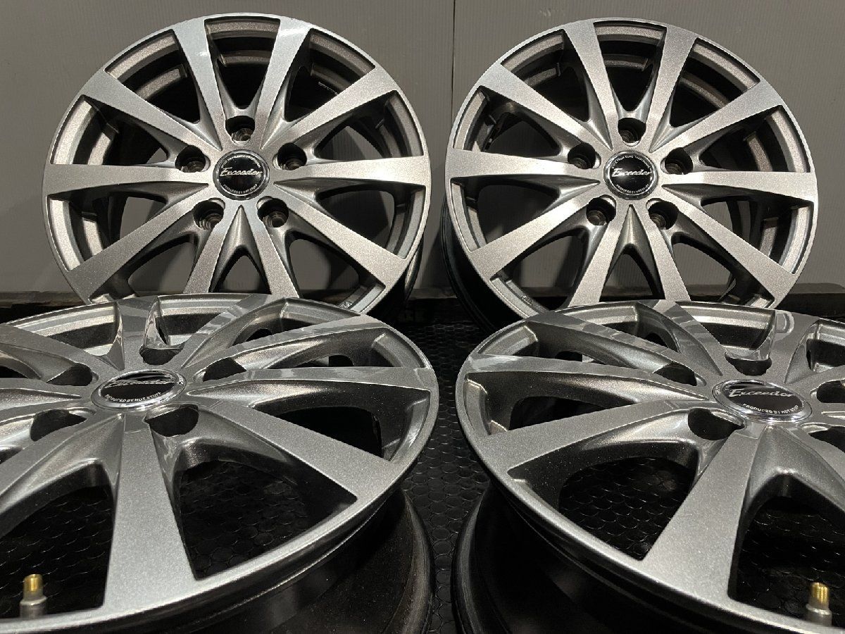 HOT STUFF Exceeder ホットスタッフ エクシーダー 社外ホイール 15インチ 4本 6J5HPDE114.3+43 セレナ等 (VHK98)クレジットカード QR決済可能 HOT STUFF Exceeder ホットスタッフ エクシーダー 社外ホイール 15