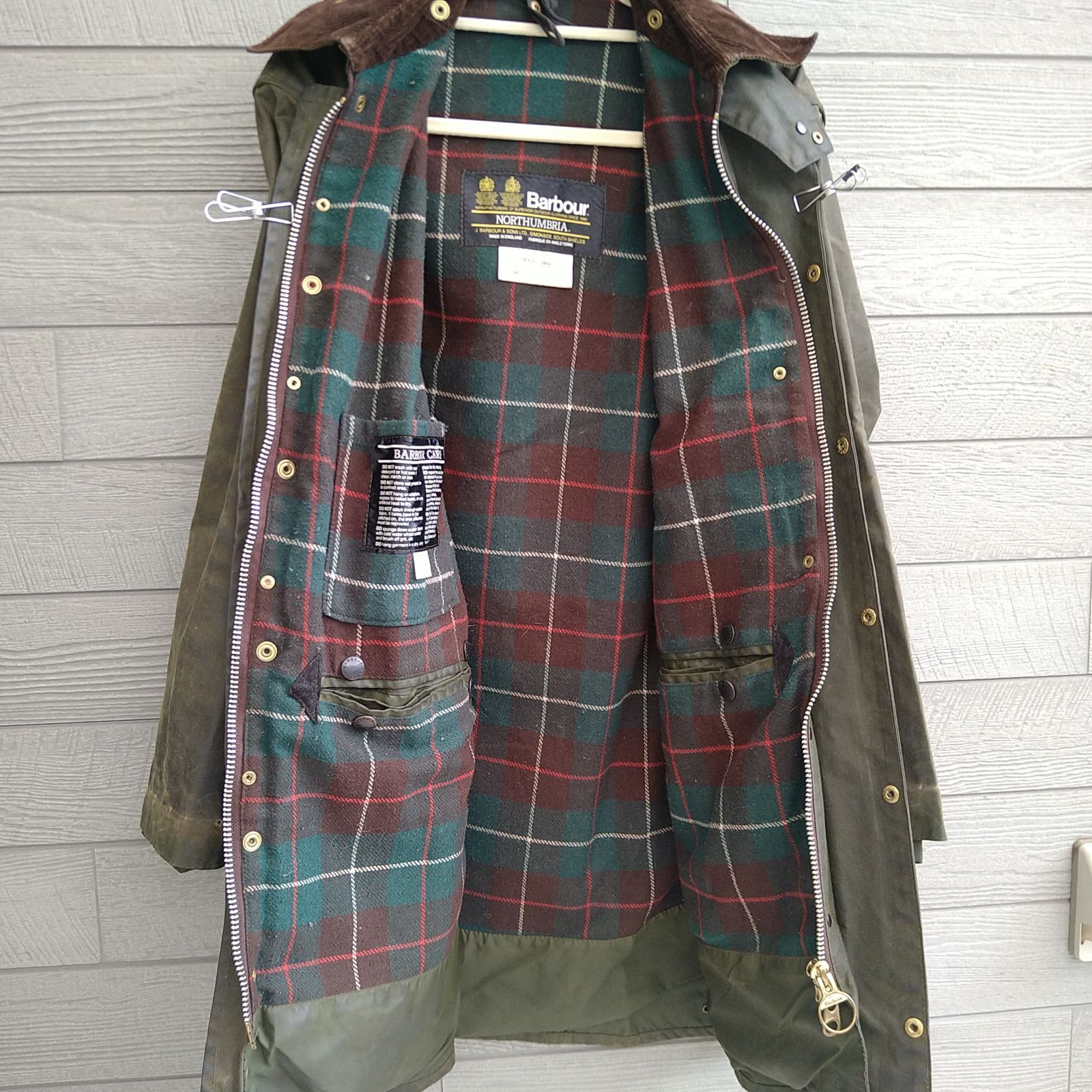 Barbour バブアー　ノーザンブリア　38サイズ BARBOUR（バブアー） クラシック ノーザンブリア ワックス