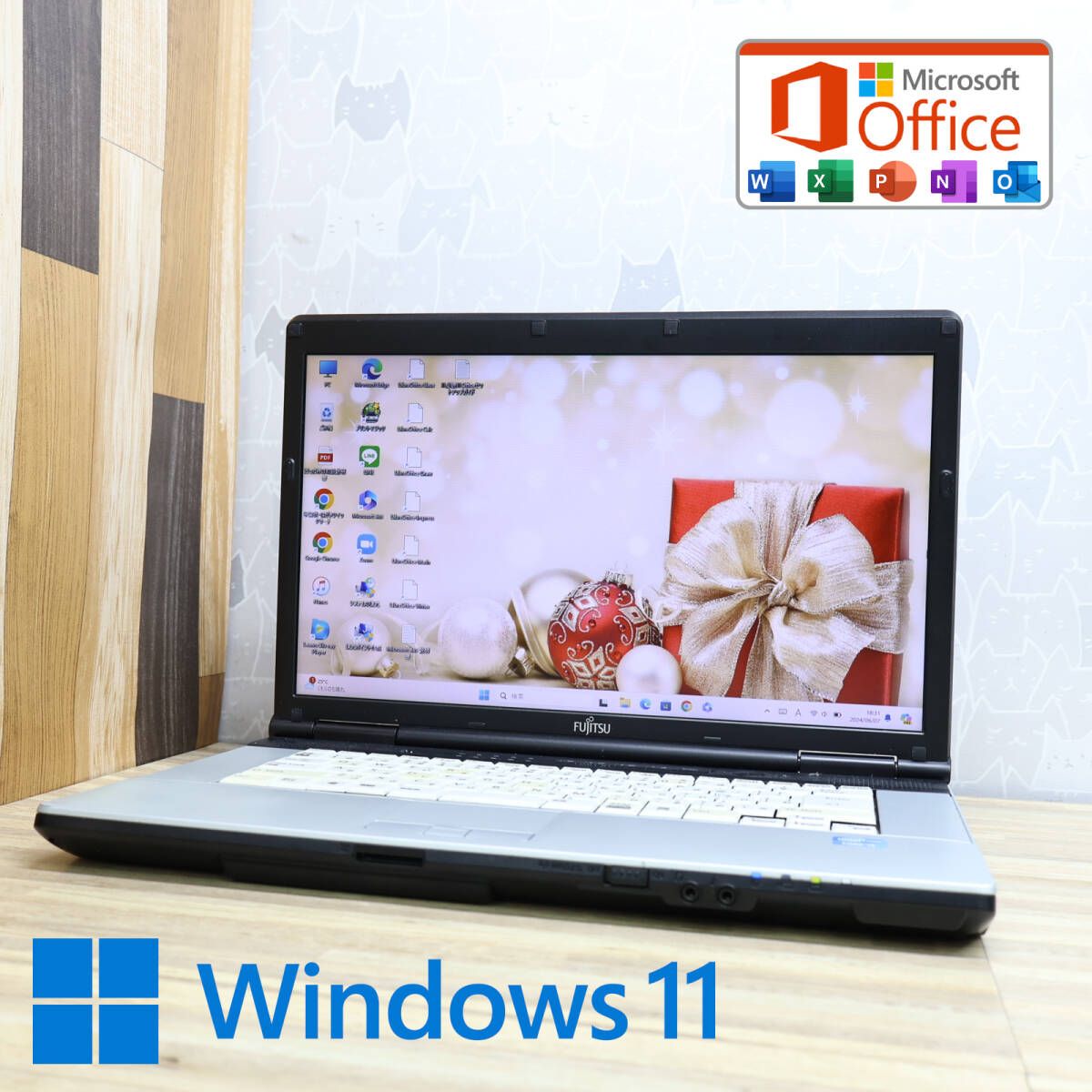 中古PC 高性能3世代i5！250GBE742/E Core i5-3320M Win11 MS Office 中古品 ノートPCP73249