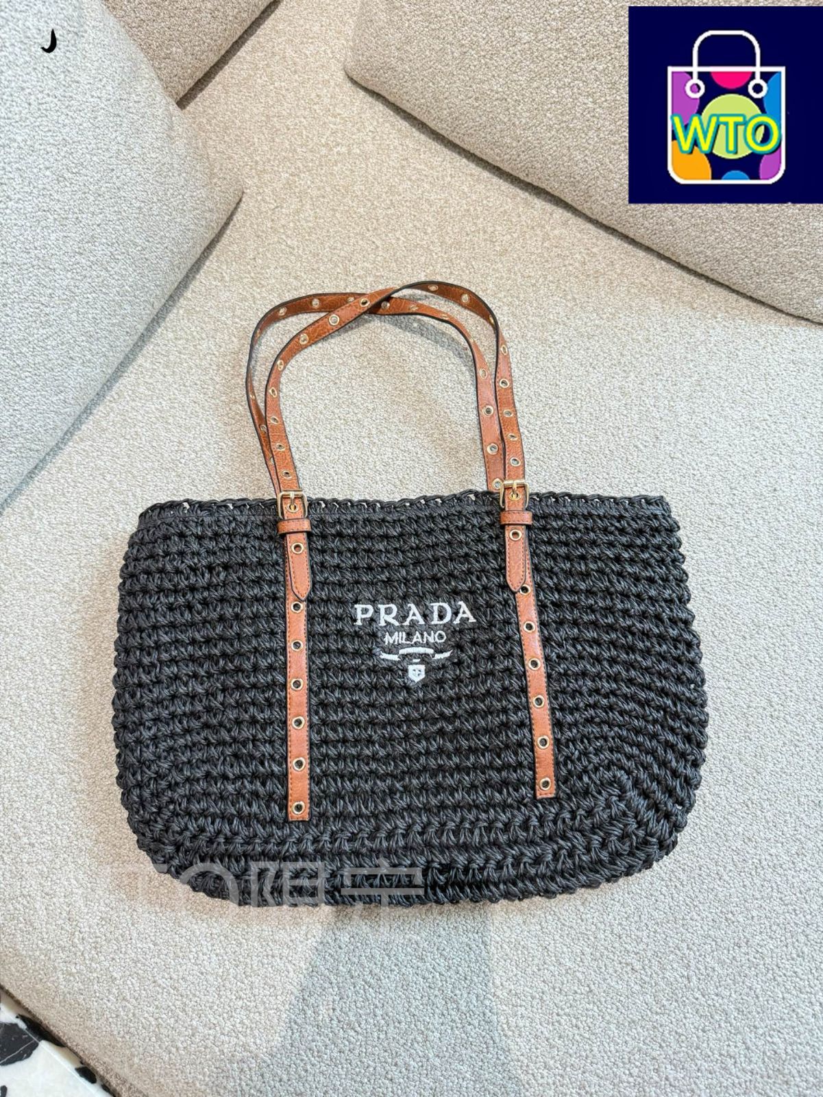 PRADA Straw トートバッグ SS25【新作】 プラダがゴールデンウィークに向けた新シリーズを発売、手編みの