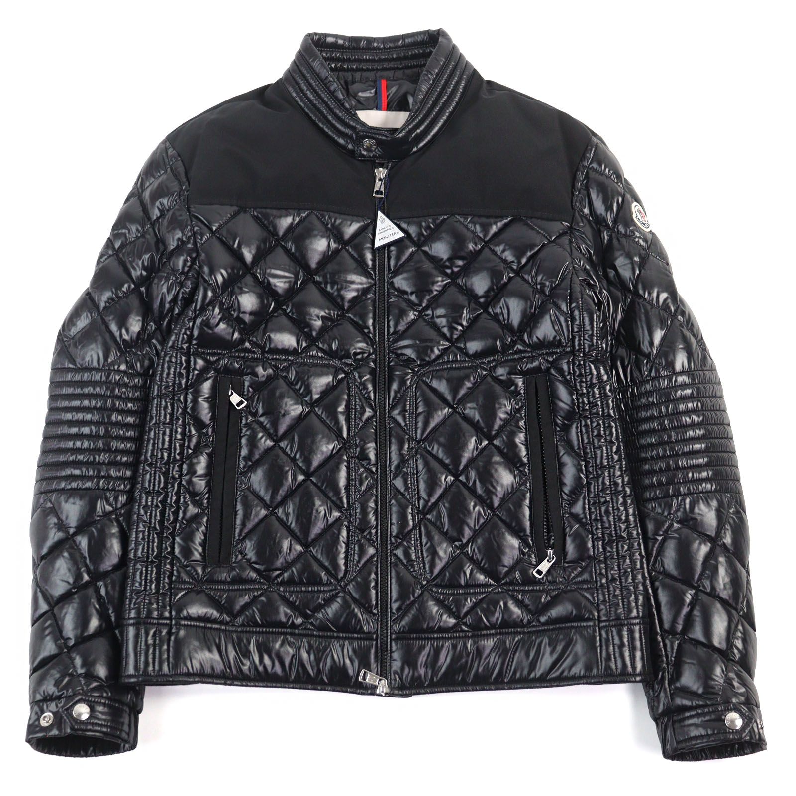 【美品】モンクレール BLENCA ライトダウンジャケット ロゴワッペン 極美品○MONCLER モンクレール 21-22AW G20911A00050 68950