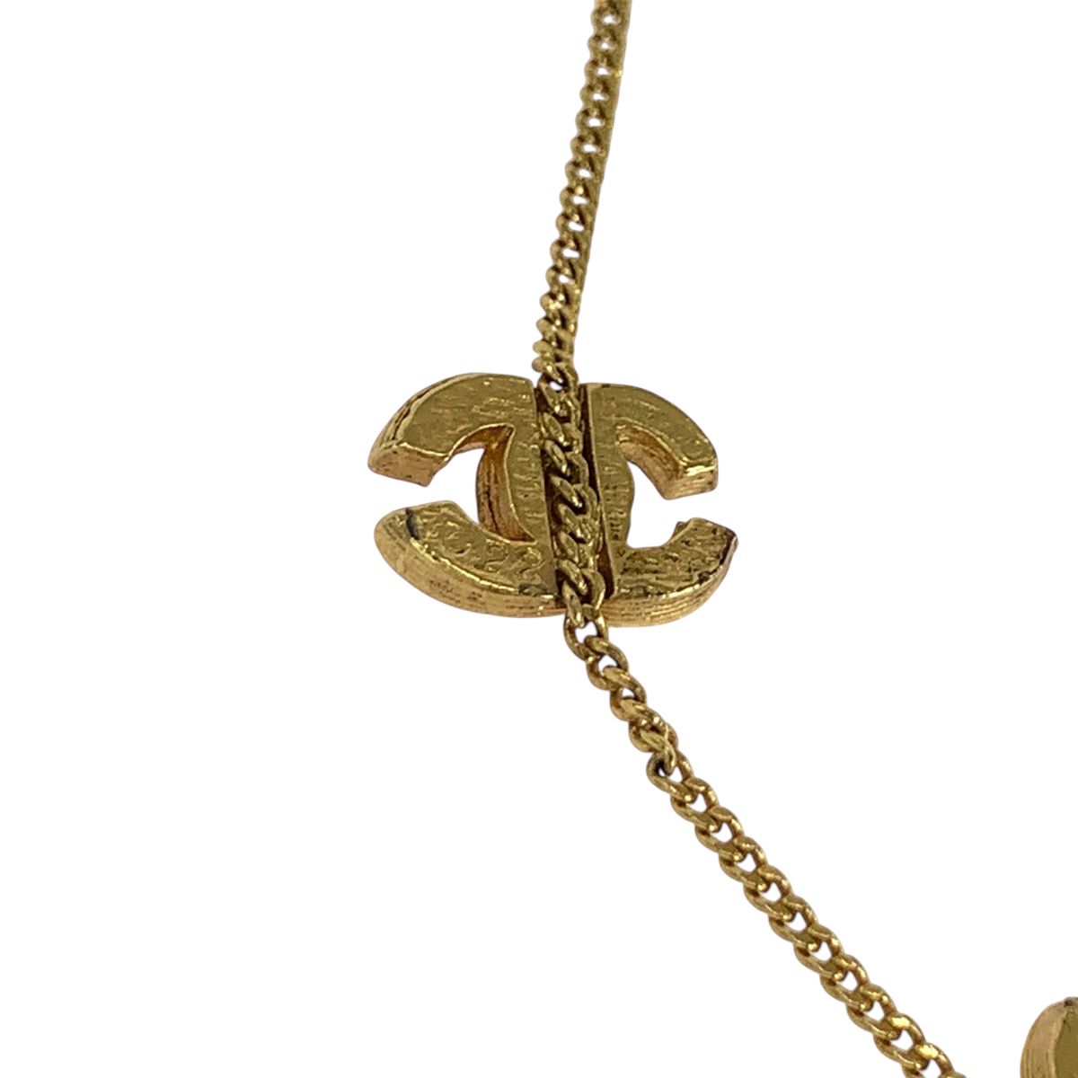 美品 CHANEL シャネル トリプルココマーク ラインストーン