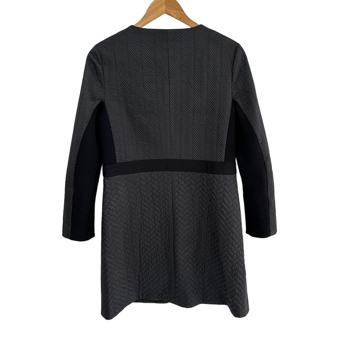 ジユウク 自由区/jiyuku コート サイズ38 M ライトグレー×グレー レディース コーディガン/カシュクール/春・秋物 美品 自由区 - 自由区⁄jiyuku(ジユウク) コート サイズ38 M レディース美品