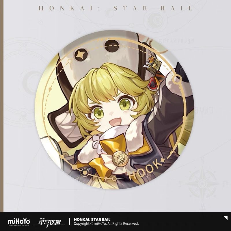 崩壊スターレイル 主人公 壊滅 缶バッジ ② 崩壊：スターレイル・公式 立絵 缶バッジ（壊滅運命）開拓者