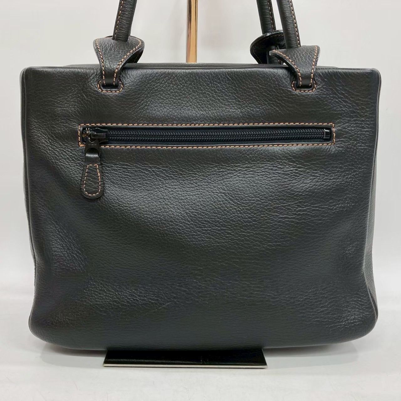 ★綺麗★Kitamura　キタムラ　ハンドバッグ　トート　本革レザー　ブラック ce7581-06_1.jpg