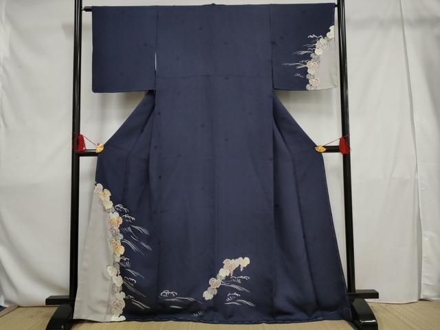 K0665 美品 逸品 粋！ホログラム箔 正絹 訪問着 ガード加工済 K0665 美品 逸品 粋！ホログラム箔 正絹 訪問着 ガード加工済