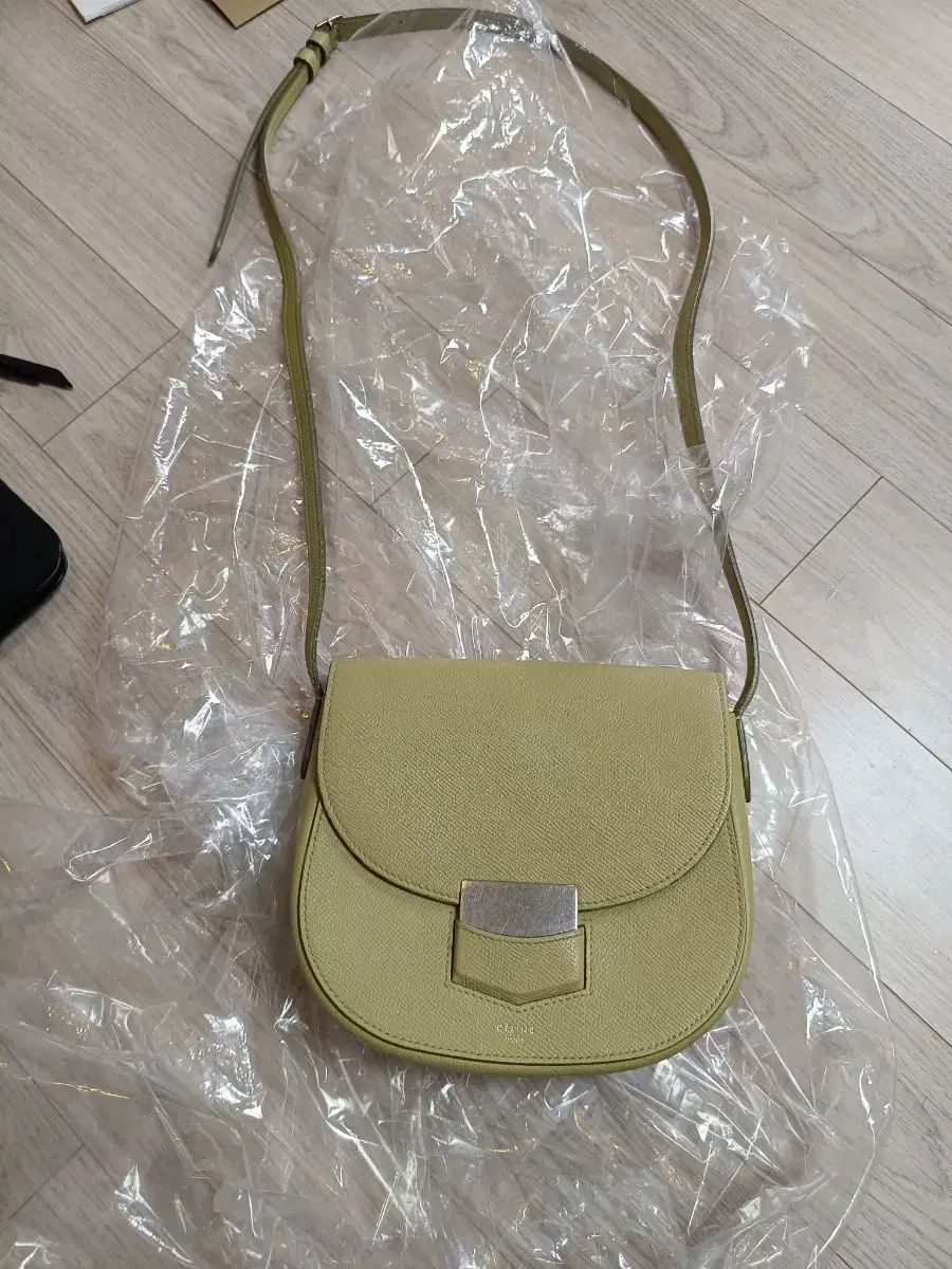 正規品 Celine セリーヌ Trotteur バッグ スモール Apple Music アップルミュージック グリーン クロスバック