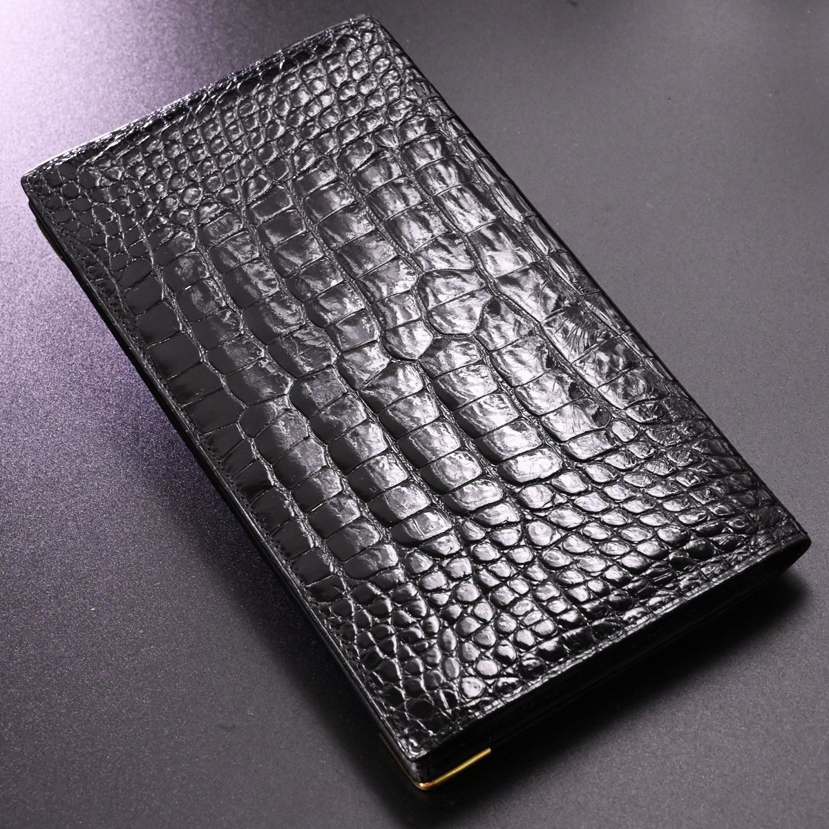 本物 極上品 ダンヒル 極希少 K18金無垢装飾 クロコダイルレザー  