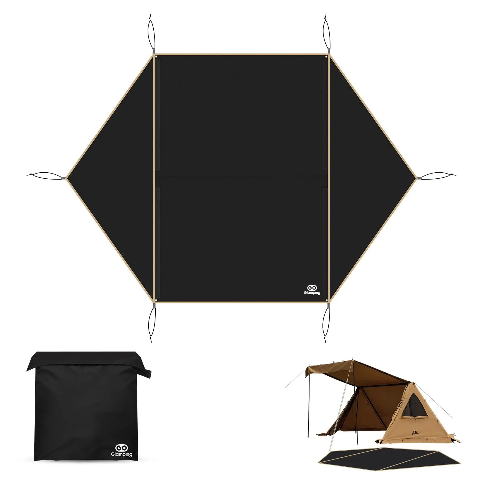 GOglamping GG PUP2.0パップテント ベージュ フルセット+α 2025年最新