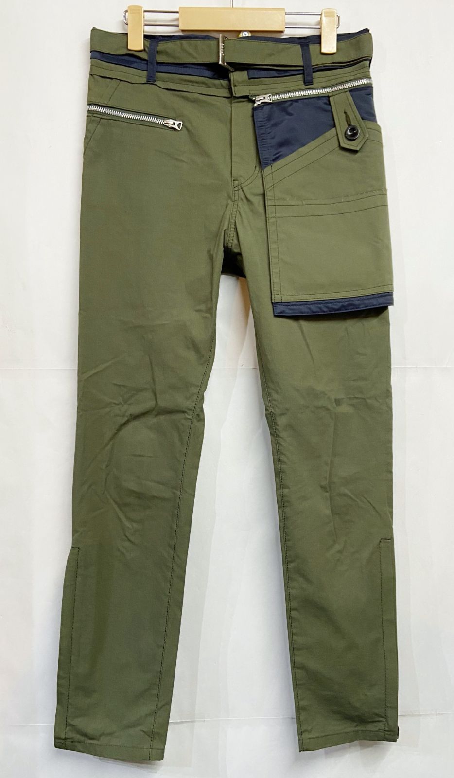 Sacai サカイ Cotton Oxford Pants コットンオックスフォード カーゴパンツ 裾ジップ 21AW 21-02595M - メルカリ