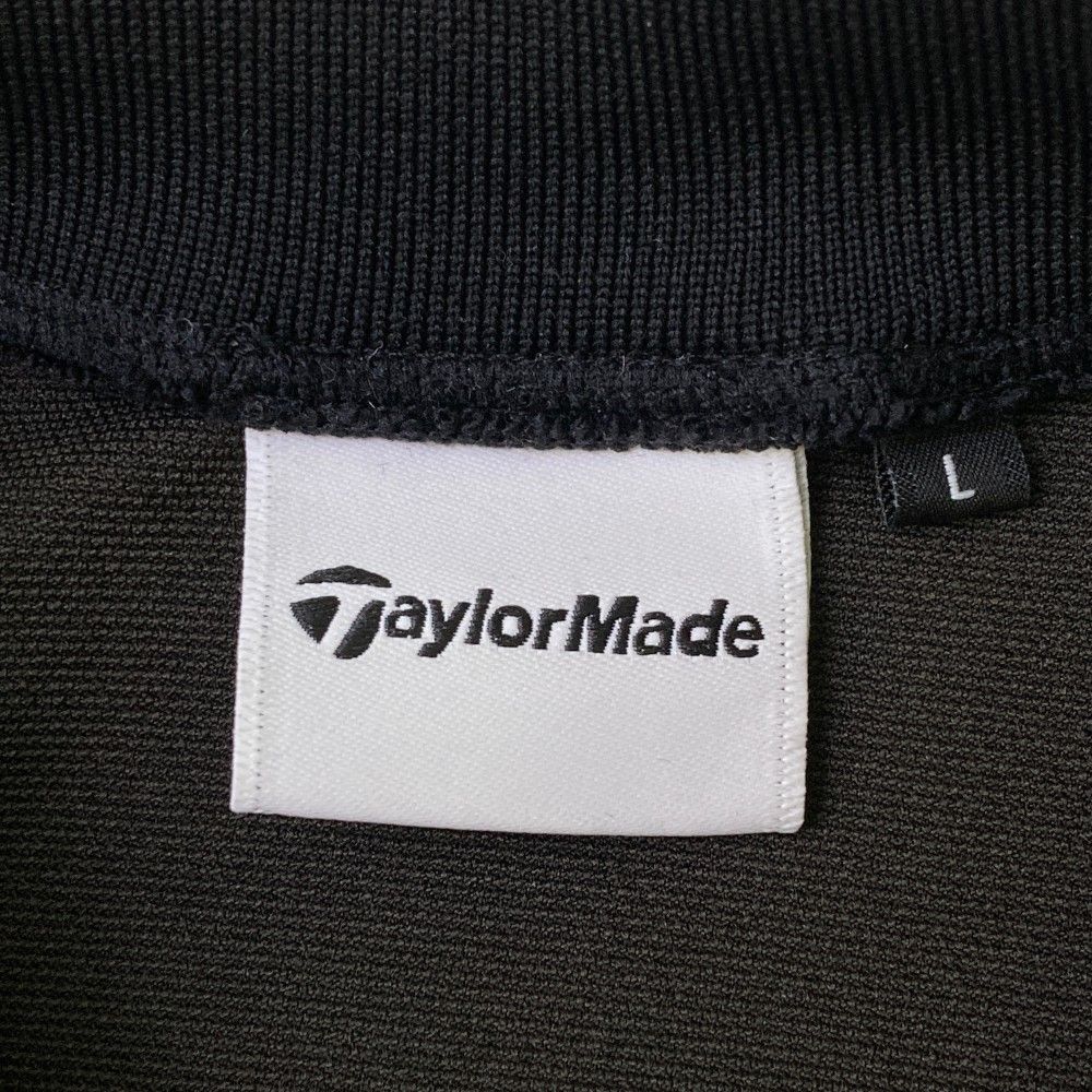 サイズ：L TAYLOR MADE テーラーメイド GINZA モックネック スウェット  ブラック系 [240101419993] ゴルフウェア メンズ ストスト サイズ：L TAYLOR MADE テーラーメイド GINZA モックネック