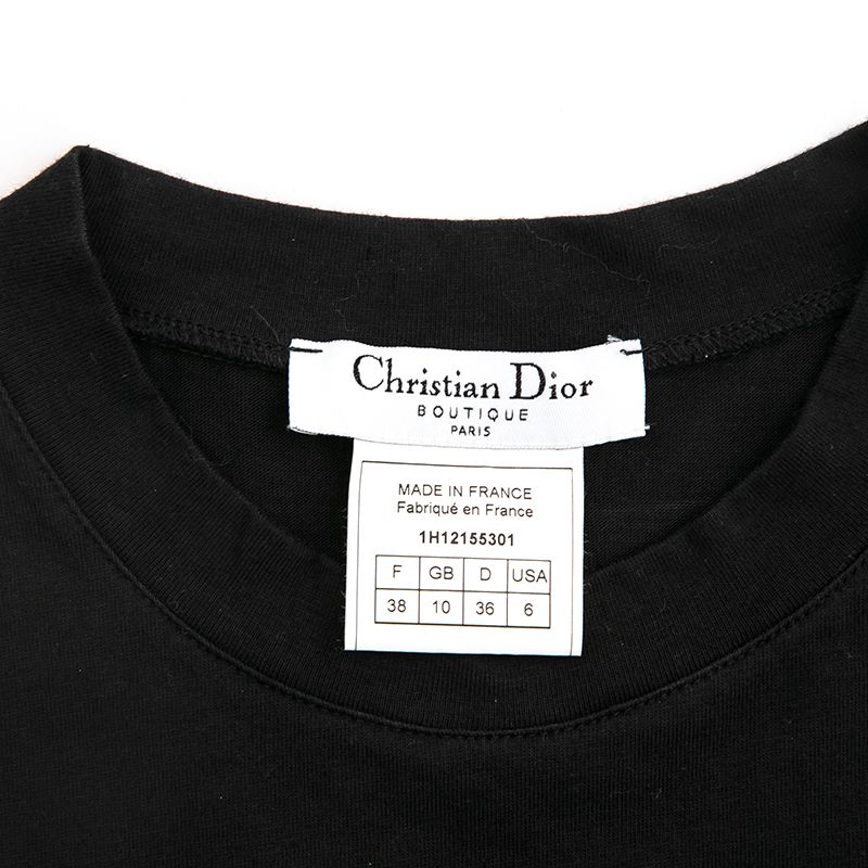 Christian Dior クリスチャンディオール カットソー 刺繍 ノースリーブ ...