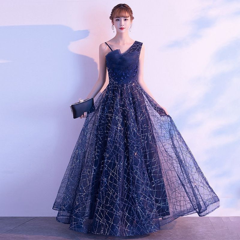 演奏会ドレス　新品未使用　Lサイズ　袖付き　キラキラ　結婚式　ブライダル yuwei20.jpg