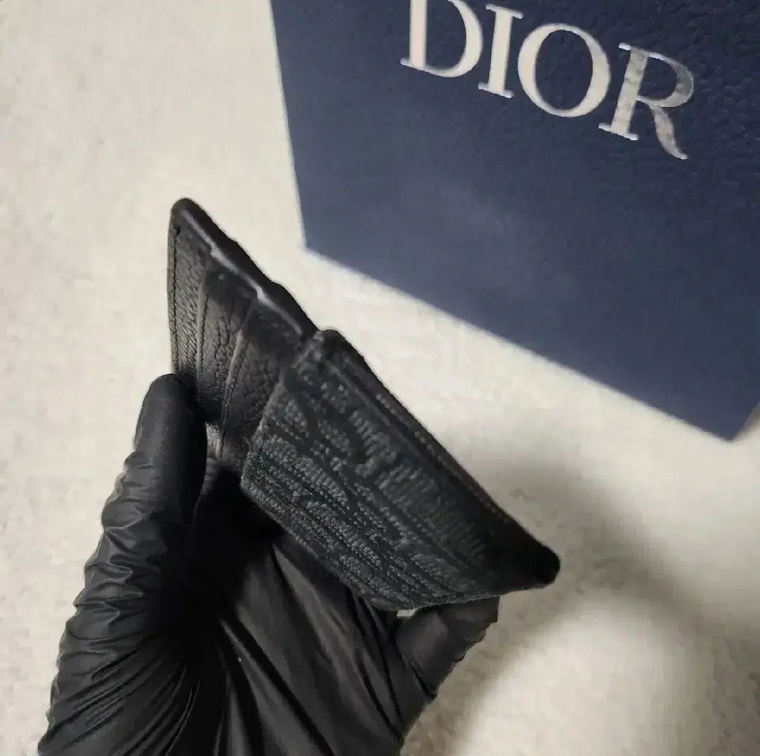 ディオール ウォレット ディオール オブリーク ジャカード 二つ折り 黒