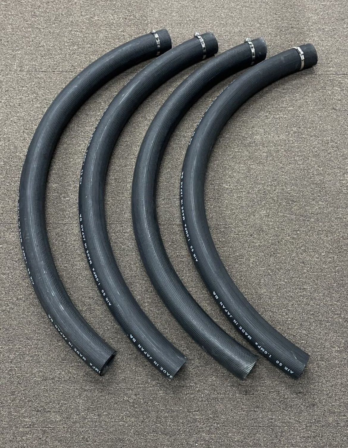 1.2M×4本トラック水抜きホース バンド付 象牙ホース [TRK-12] 象牙