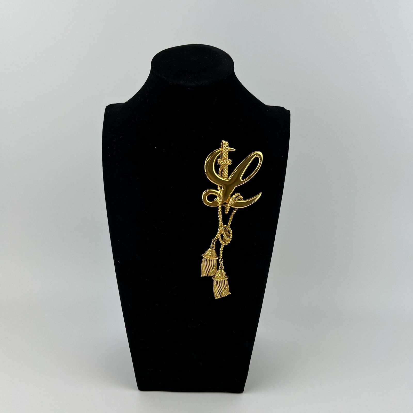 LOEWE ロエベ アナグラム プローチ ゴールド ヴィンテージ レディース HIBUOCHI VINTAGE