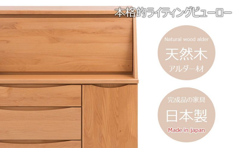 ANS1010924 ライティングビューロー 書斎デスク 幅100cm 木製