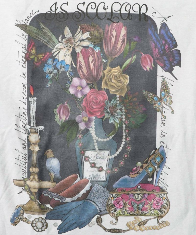 tシャツ 552203：レトロな貴婦人モチーフ柄 切替プルオーバー レディース 楽天市場】is scolar イズスカラー 552203：レトロな貴婦人