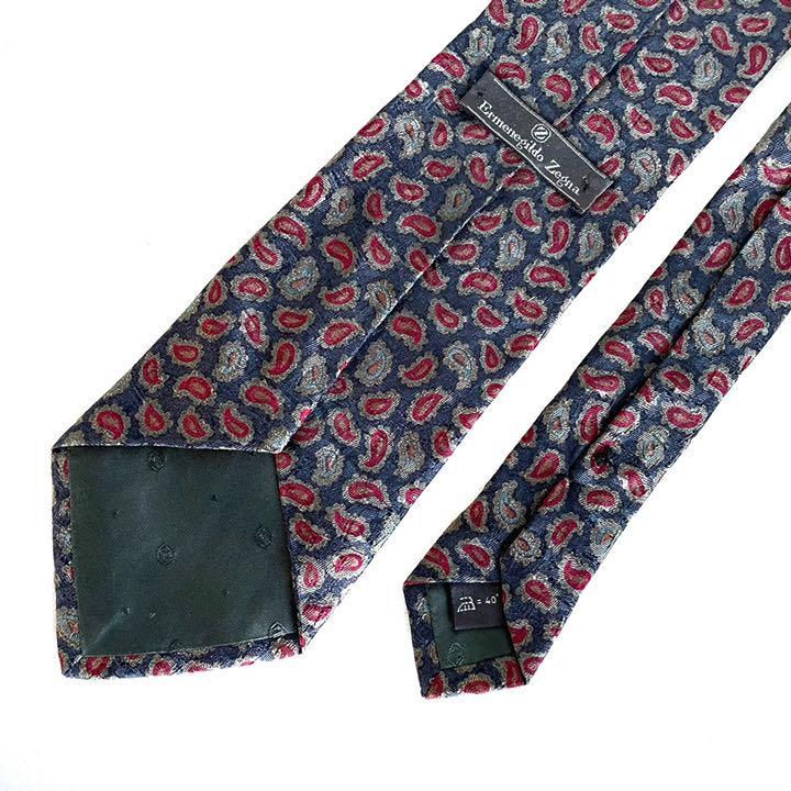 Ermenegildo Zegna ゼニア ネクタイ ペイズリー柄 シルク - メルカリ